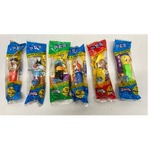 Looney Tunes Pez Candy Dispenser Lot 90’s Unopened Bug Bunny Speedy Tweety Taz 7